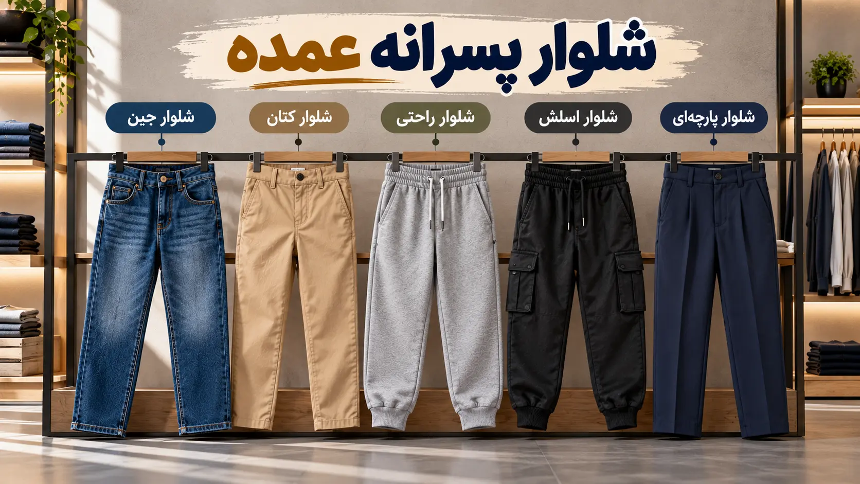خرید شلوار پسرانه عمده از لینک ویترین